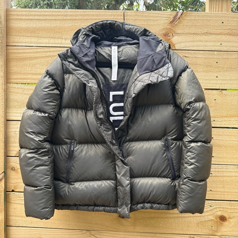 lululemon athletica Army Green Puffer Jacket